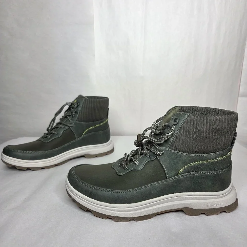 Ryka Brae 2 Alpine Green Faux Leather Short Boots, Size: 8 M